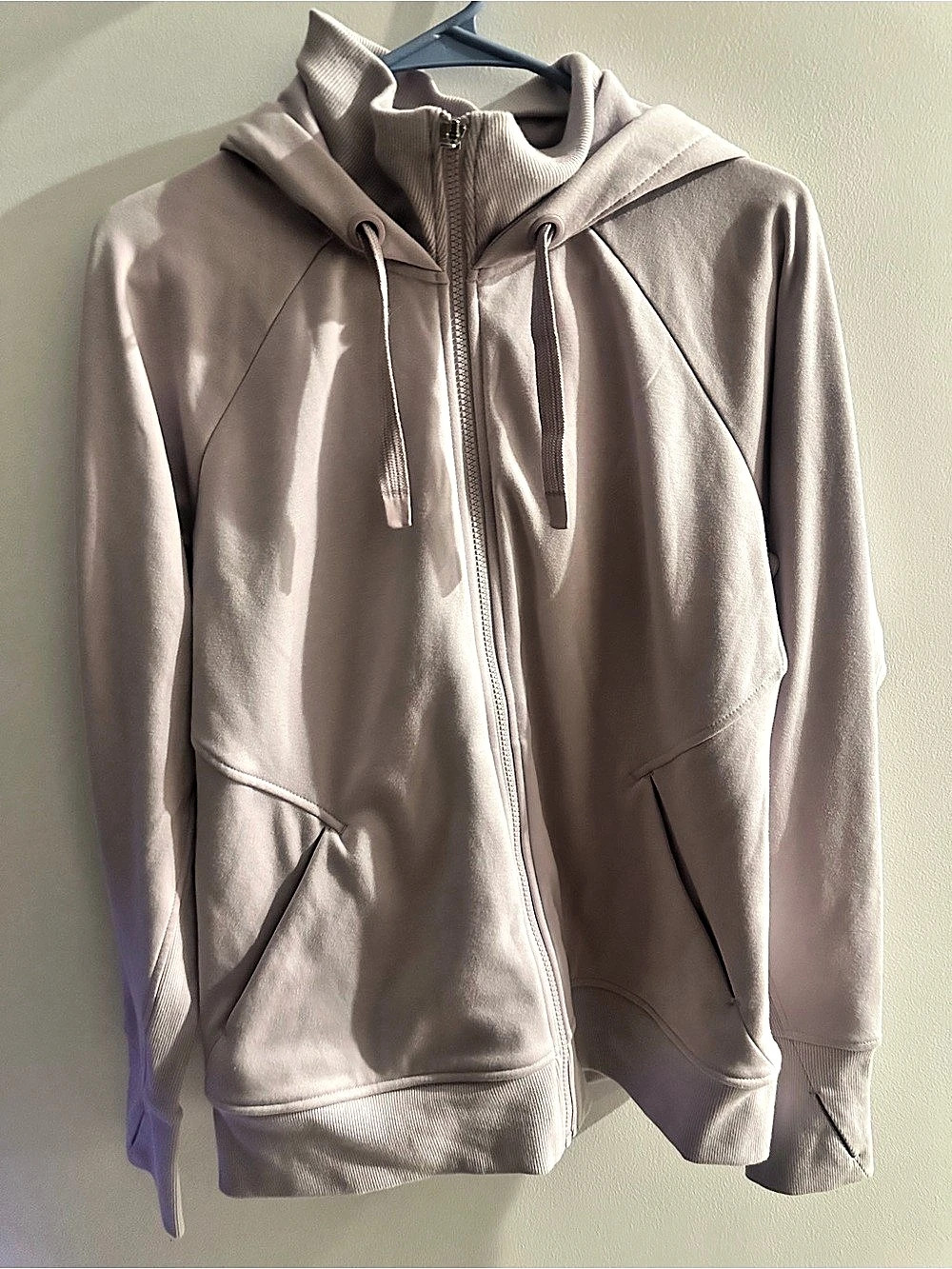 Athleta Full-Zip Hooded Jacket in Purple Size Large Like New